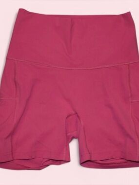 Gymshark High-Rise Active Shorts in Bright Pink